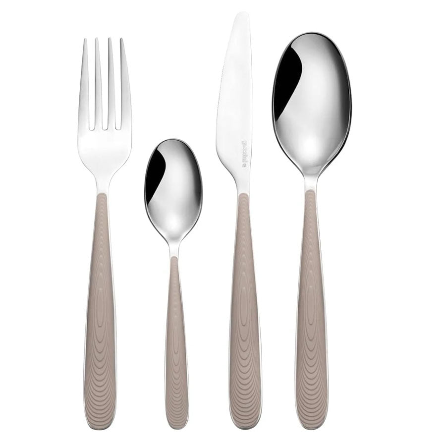 Set Posate 24 Pezzi in Acciaio Inox e plastica "JUST" Guzzini