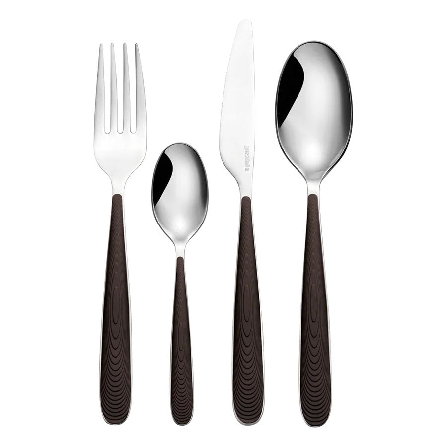 Set Posate 24 Pezzi in Acciaio Inox e plastica "JUST" Guzzini