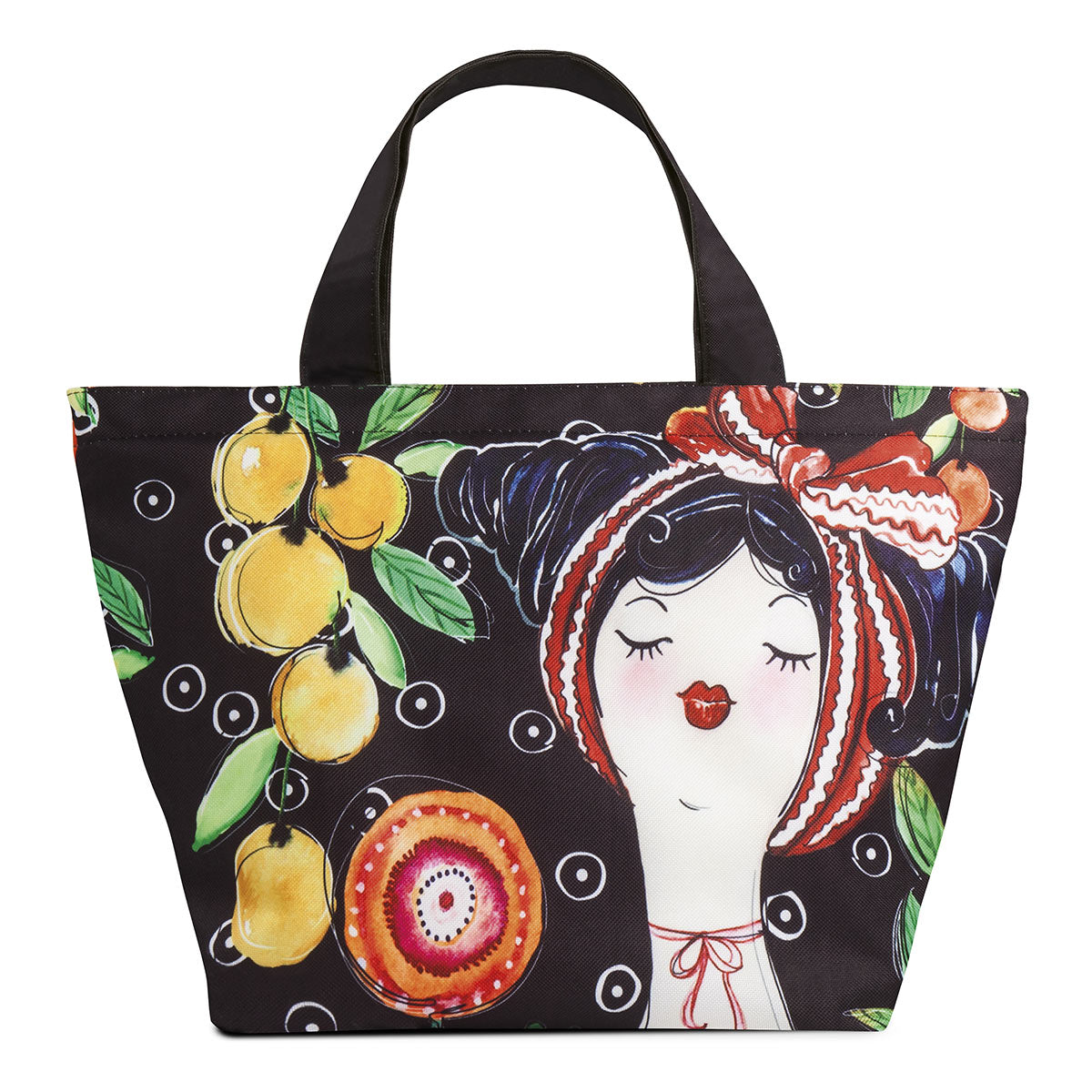 Borsa in poliestere decorato "LE PUPAZZE" Egan