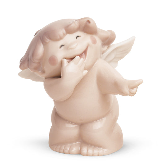 Scultura in porcellana spagnola "CHE RIDERE MI FAI" Nao By Lladrò