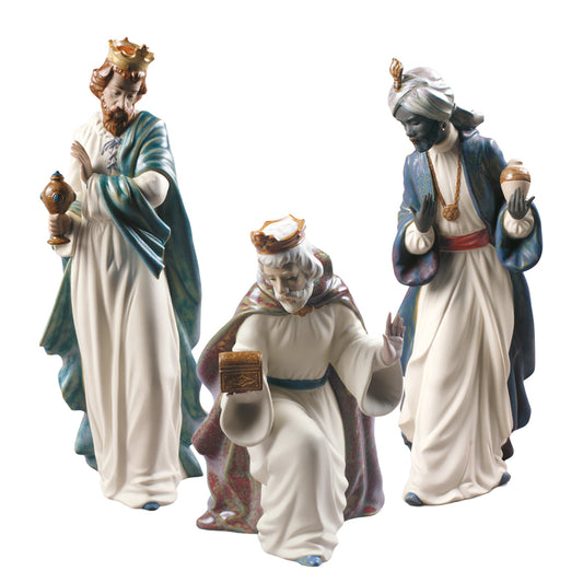 Sculture in porcellana spagnola "I TRE RE MAGI" Nao by Lladrò