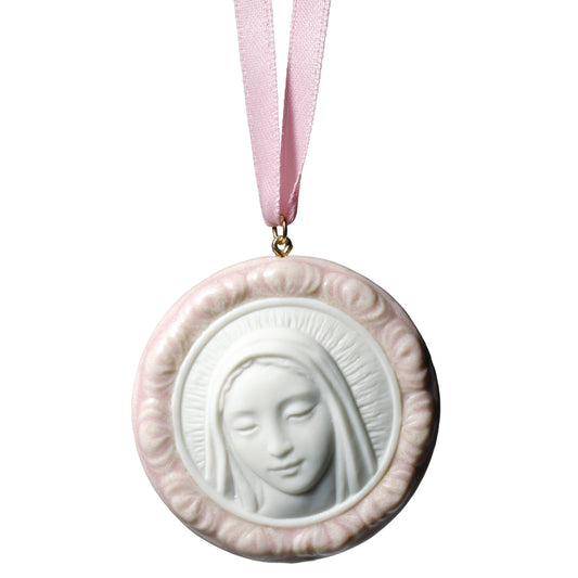 Vergine protettiva rosa - scultura in porcellana - "Nao By Lladrò"