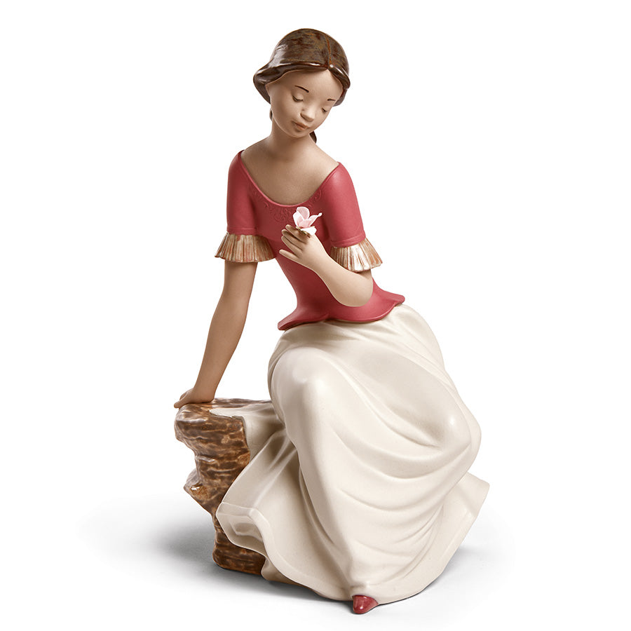 Scultura in porcellana spagnola "FIORE DI VITA" Nao by Lladrò