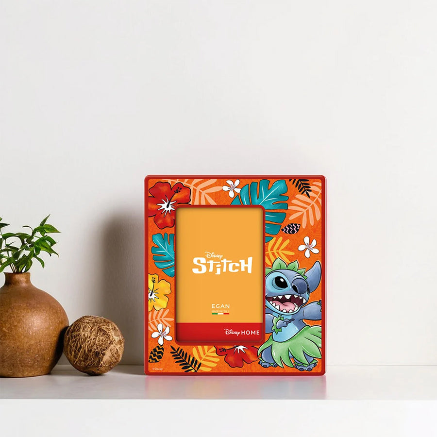 Portafoto in ceramica decorata STITCH ARANCIONE DISNEY Egan