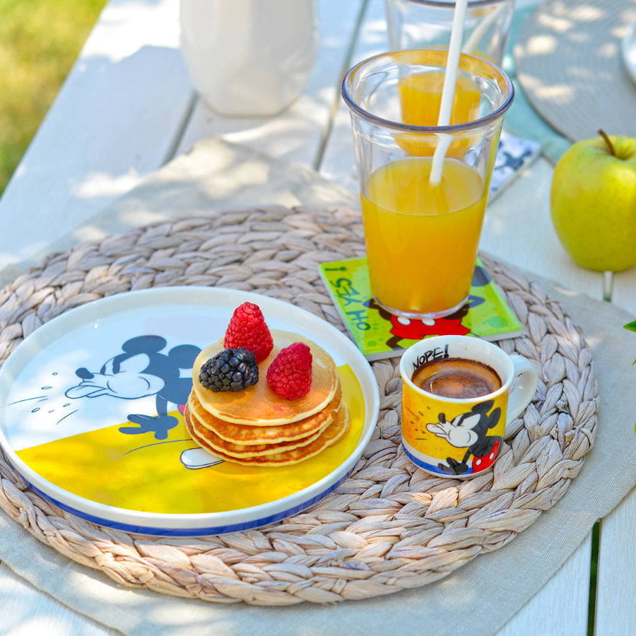 Piatto dessert Mickey Mouse I AM giallo 20 cm Egan, vista 2