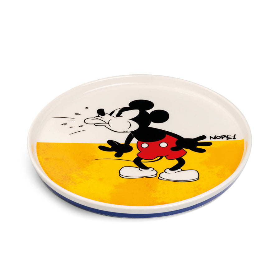 Piatto dessert Mickey Mouse I AM giallo 20 cm Egan