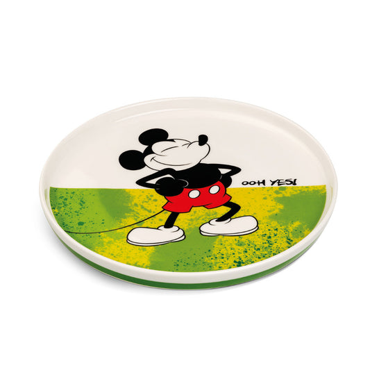 Piatto dessert Mickey Mouse I AM verde 20 cm Egan