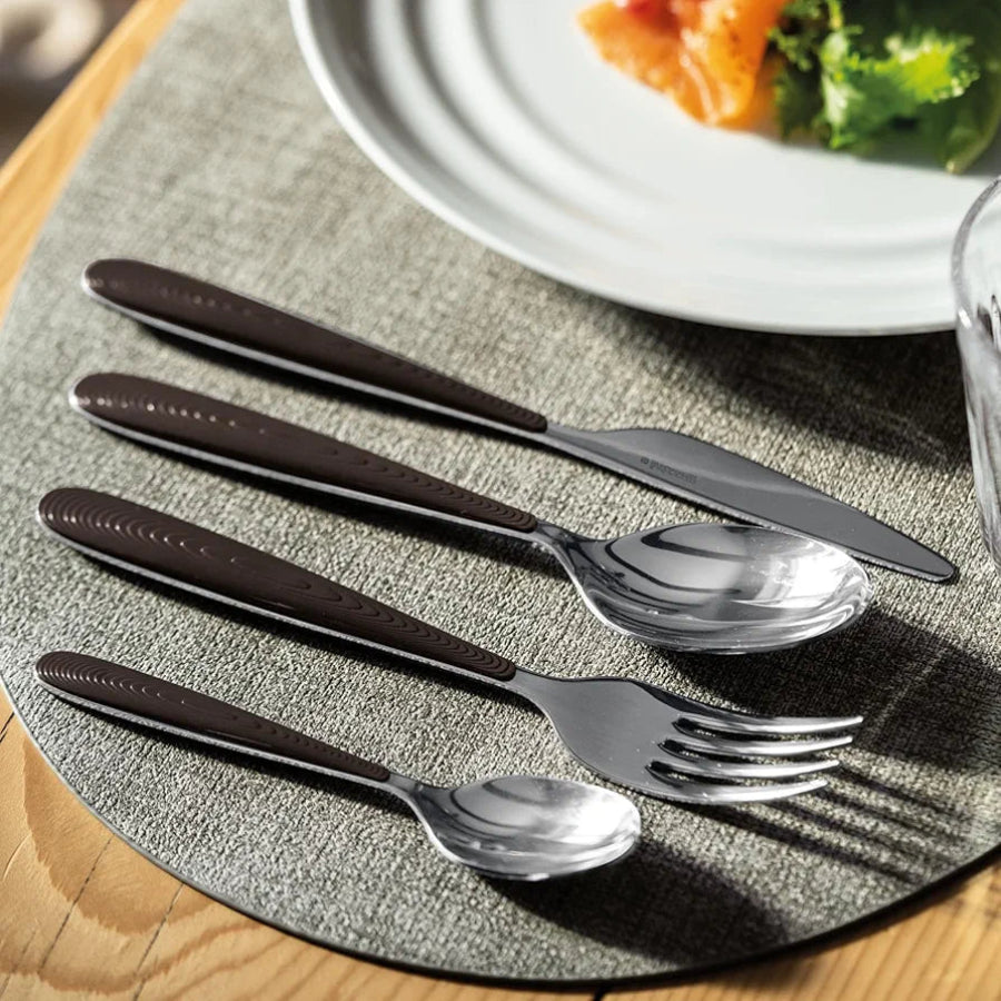 Set Posate 24 Pezzi in Acciaio Inox e plastica "JUST" Guzzini