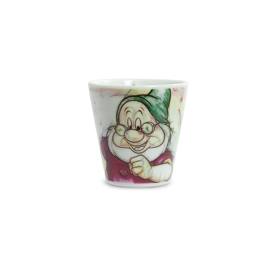 Set 7 Bicchierini da caffè con Vassoietto in porcellana decorata DISNEY "7 NANI" Egan
