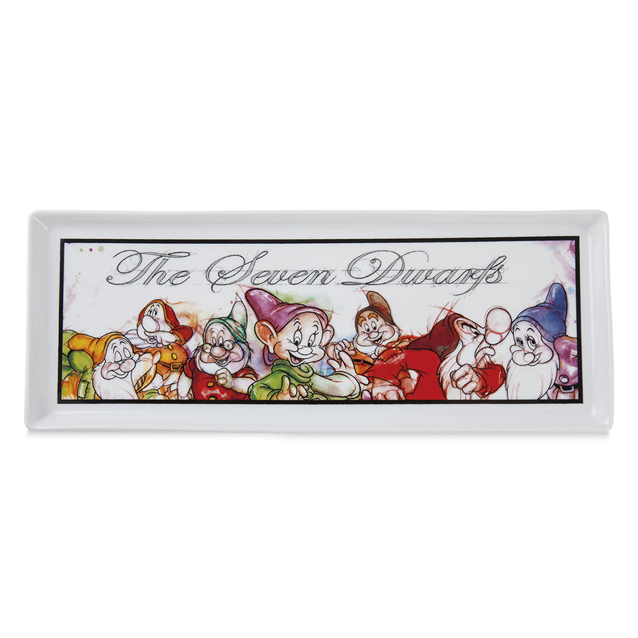 Set 7 Bicchierini da caffè con Vassoietto in porcellana decorata DISNEY "7 NANI" Egan