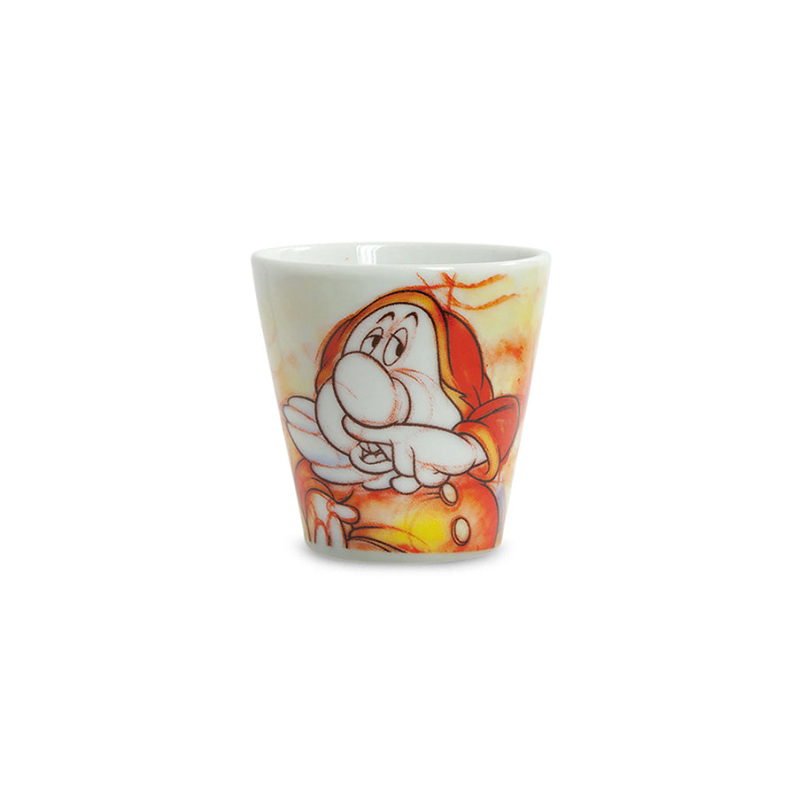 Set 7 Bicchierini da caffè con Vassoietto in porcellana decorata DISNEY "7 NANI" Egan