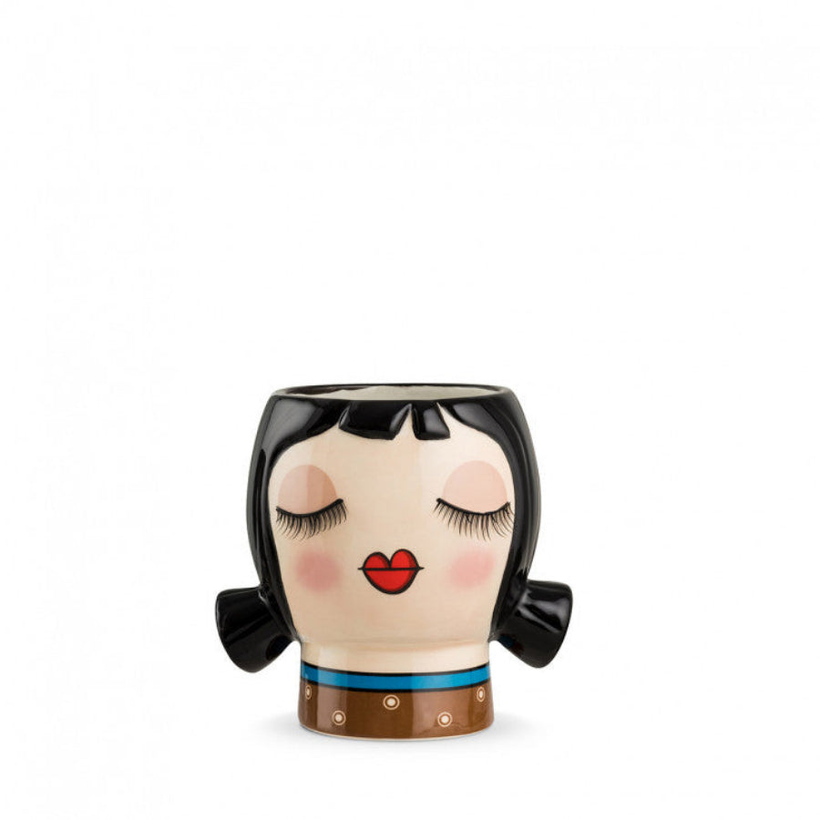 Vaso in ceramica decorata AMELIE "LE PUPAZZE" Egan