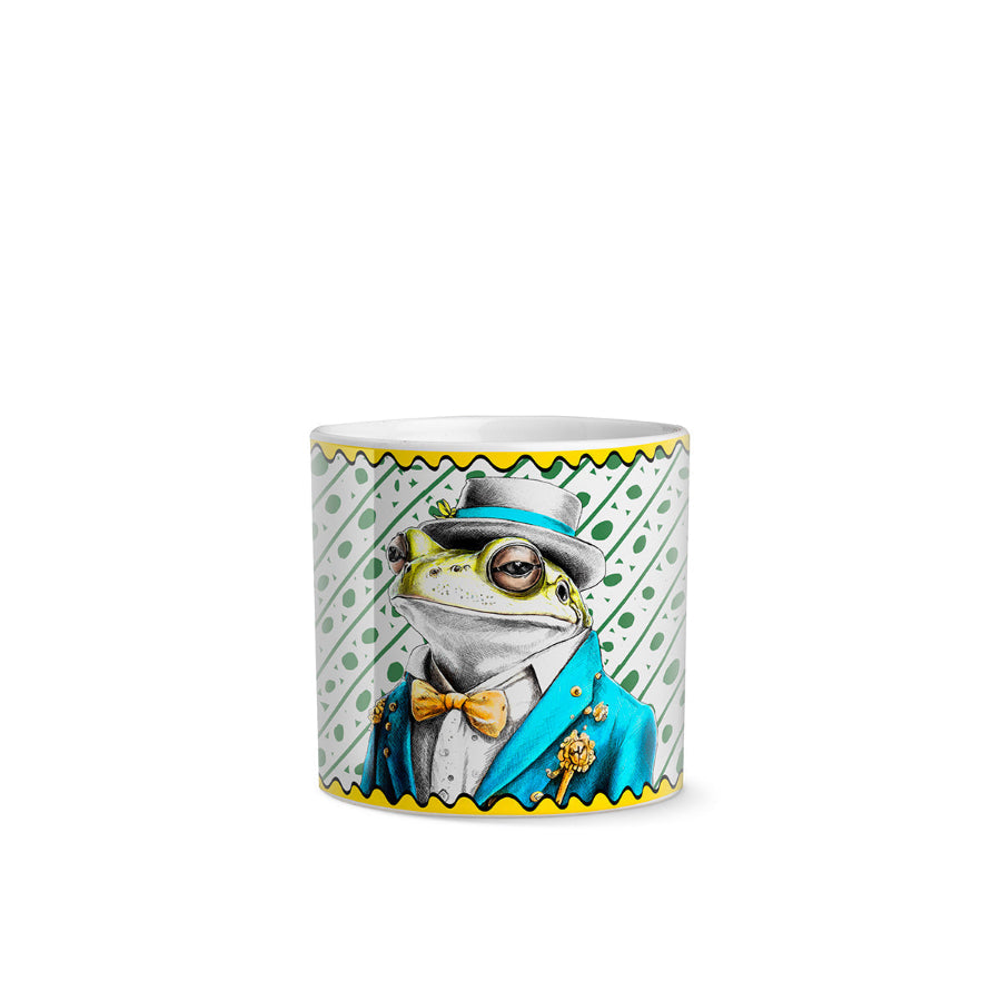 Vaso Cachepot in porcellana decorata Rospo RESILIENCE "HUMAN ESSENCE" Egan