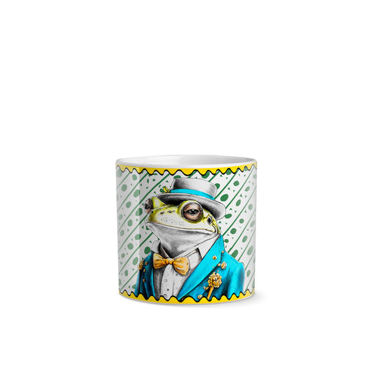 Vaso Cachepot in porcellana decorata Rospo RESILIENCE "HUMAN ESSENCE" Egan
