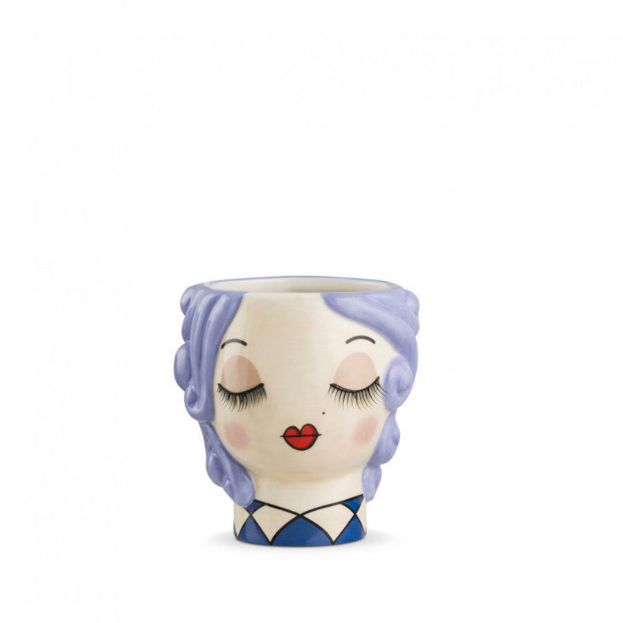 Vaso in ceramica decorata GAIA "LE PUPAZZE" Egan