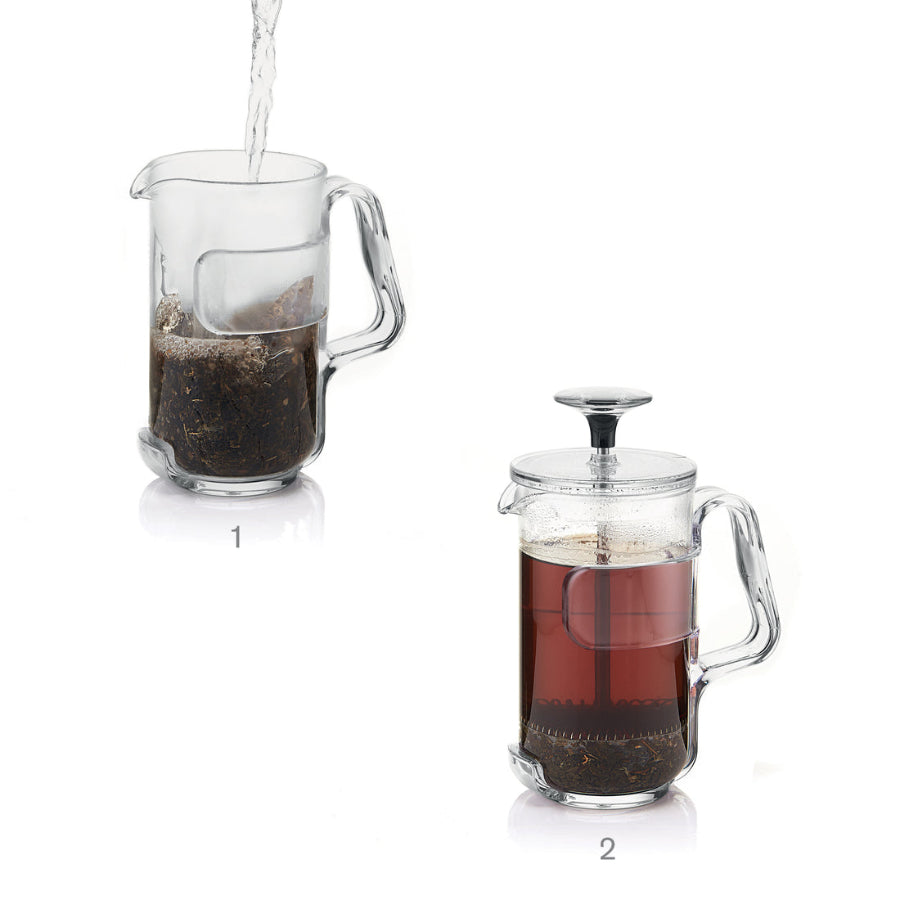 Multishaker Infusion 3 tazze in vetro borosilicato, plastica e acciaio "EVERYDAY" Guzzini