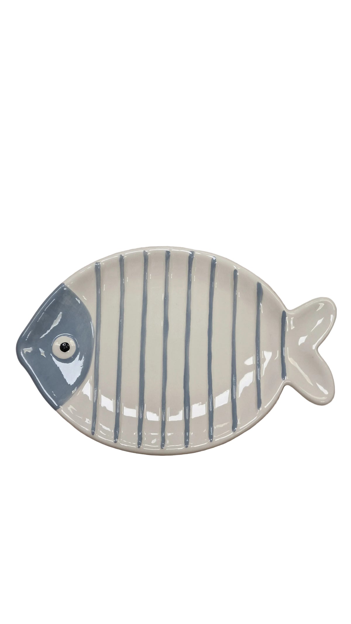 Piatto ovale in ceramica decorata Egan ACQUA DI MARE