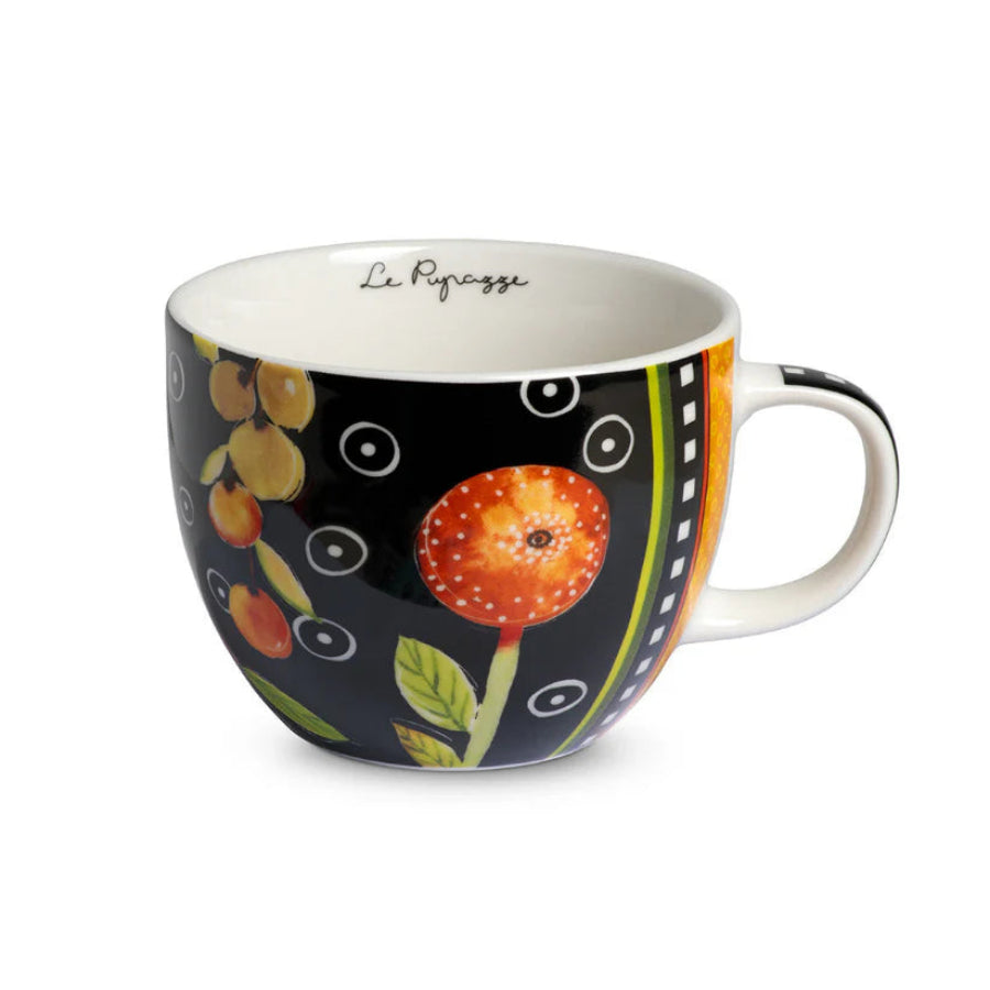 Tazza Colazione in porcellana decorata "LE PUPAZZE" Egan