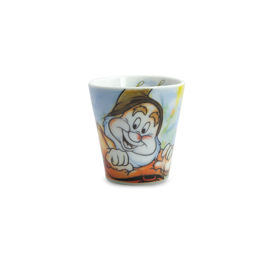 Set 7 Bicchierini da caffè con Vassoietto in porcellana decorata DISNEY "7 NANI" Egan