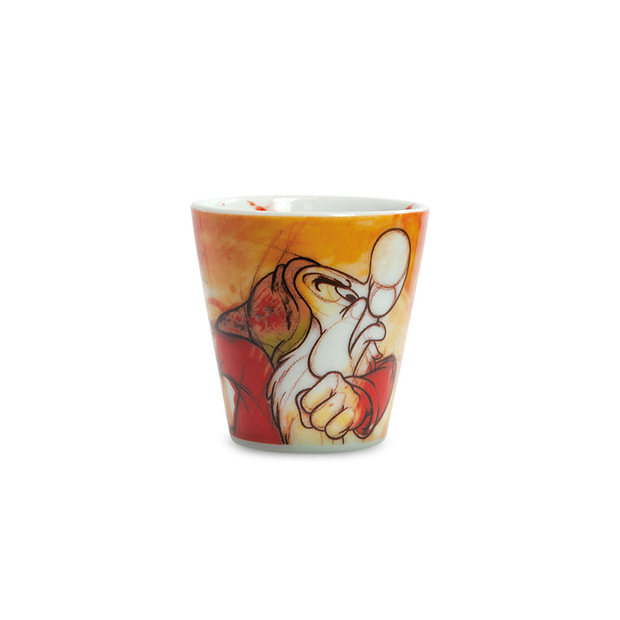 Set 7 Bicchierini da caffè con Vassoietto in porcellana decorata DISNEY "7 NANI" Egan