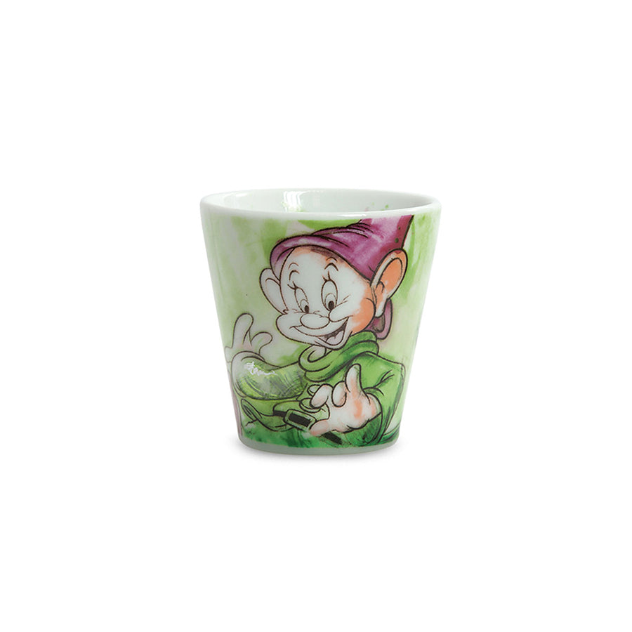 Set 7 Bicchierini da caffè con Vassoietto in porcellana decorata DISNEY "7 NANI" Egan