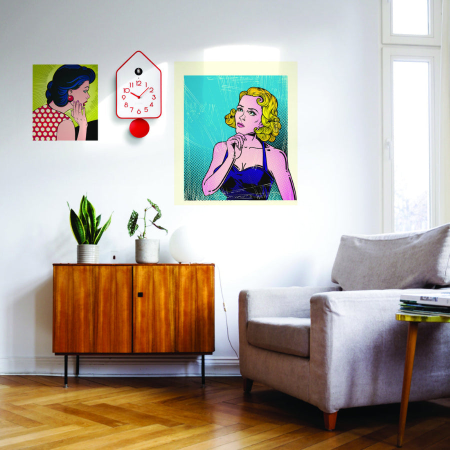 Orologio da Parete in ABS decorato con Pendolo QQ-UP "HOME" Guzzini