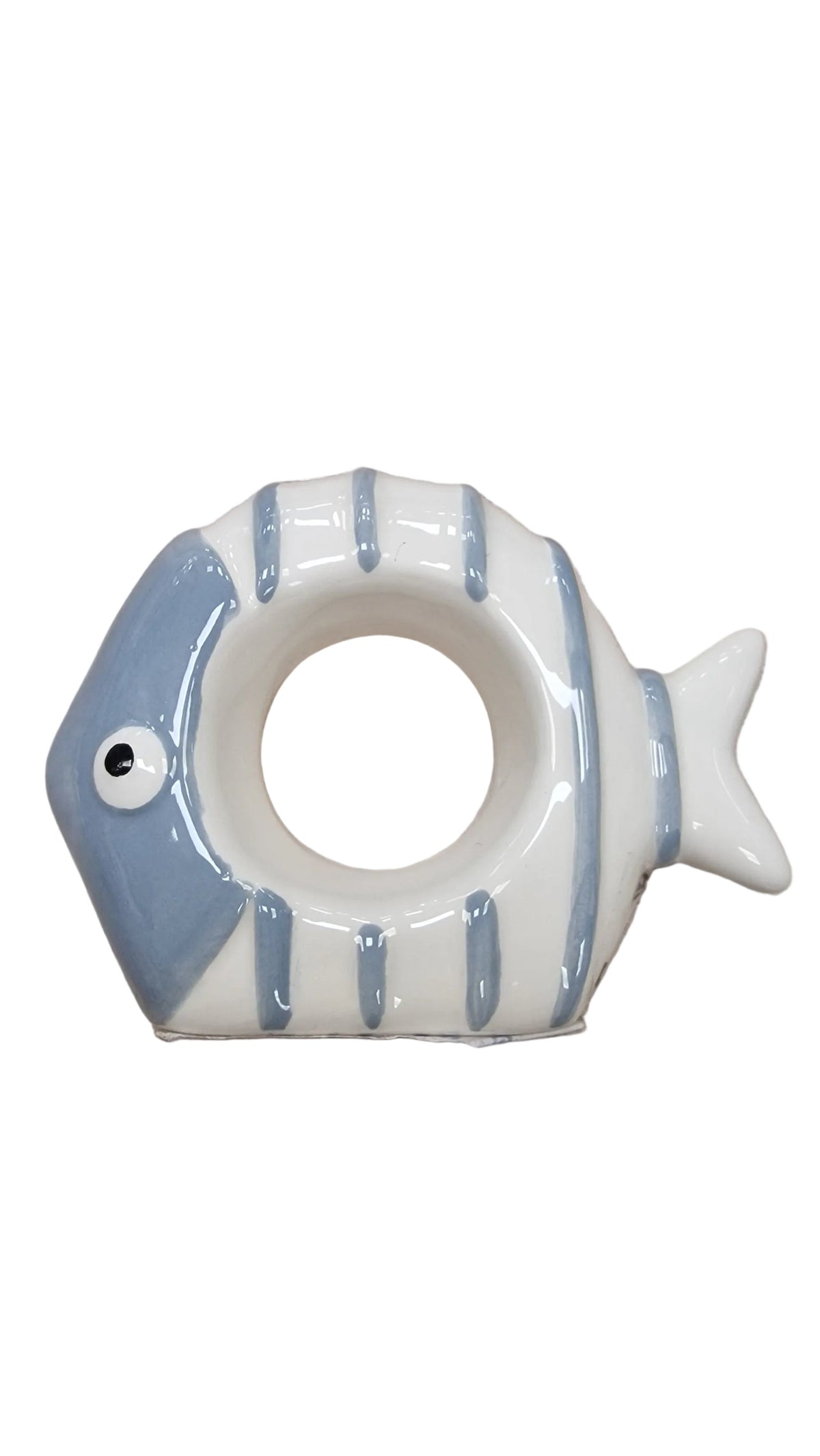Legatovaglioli in ceramica decorata Egan ACQUA DI MARE