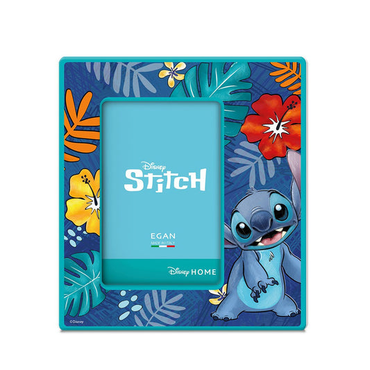 Portafoto in ceramica decorata STITCH BLU DISNEY Egan