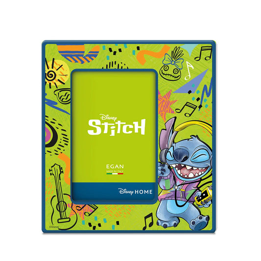 Portafoto in ceramica decorata STITCH VERDE DISNEY Egan