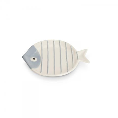 Piatto rotondo in ceramica decorata Egan ACQUA DI MARE
