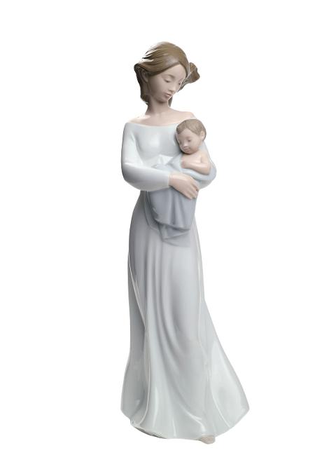 Scultura in porcellana spagnola Nao by Lladro IL MIO DOLCE BAMBINO