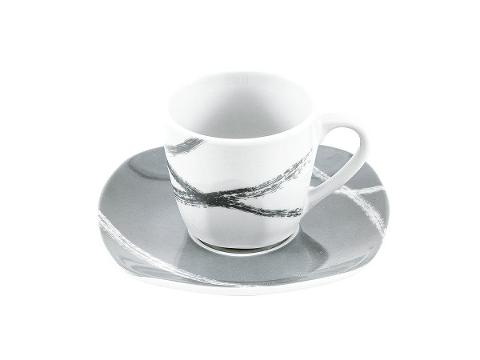 Servizio 6pz caffè in porcellana decorata Villa Altachiara SANDY